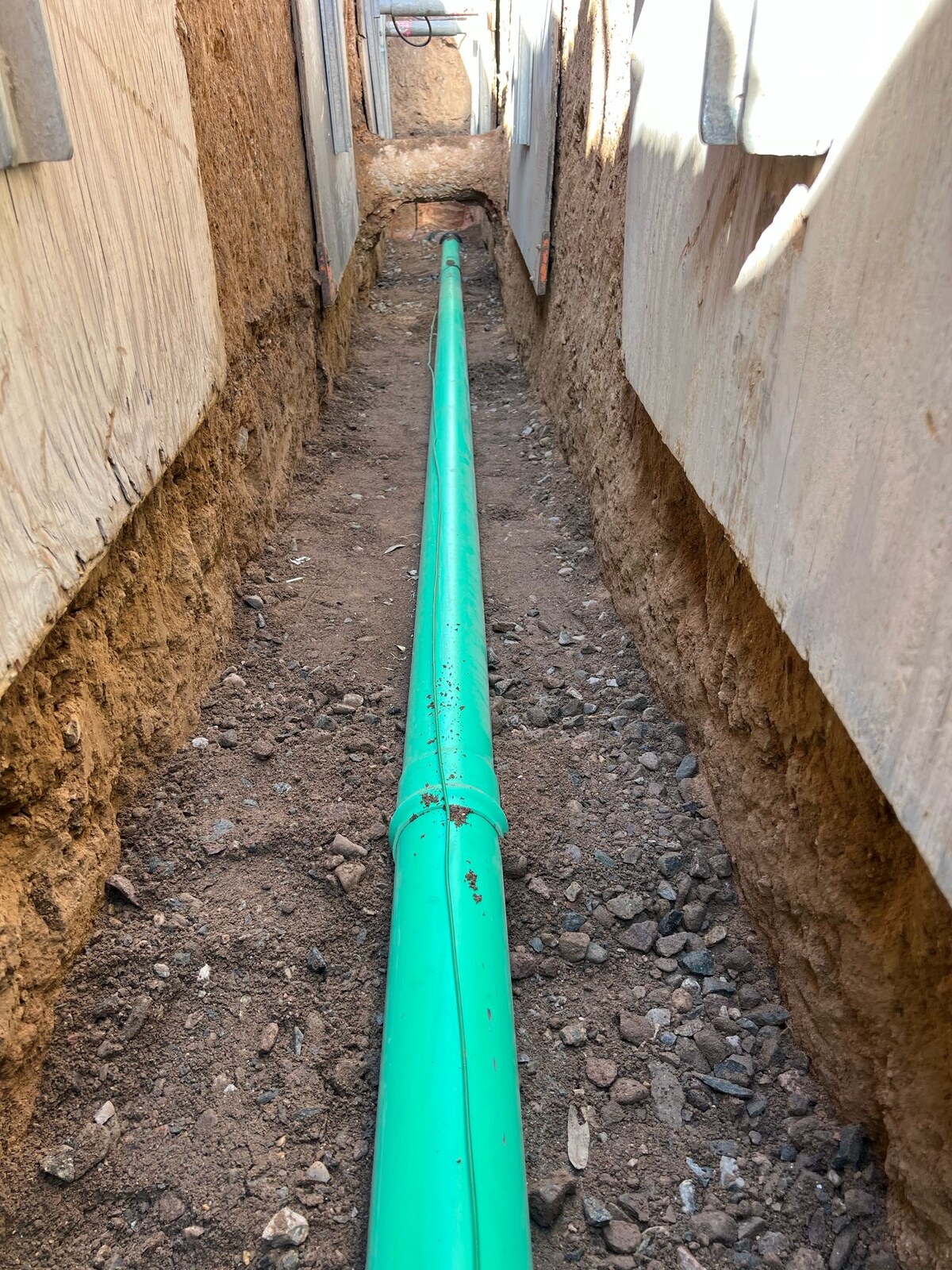 Underground utilities work